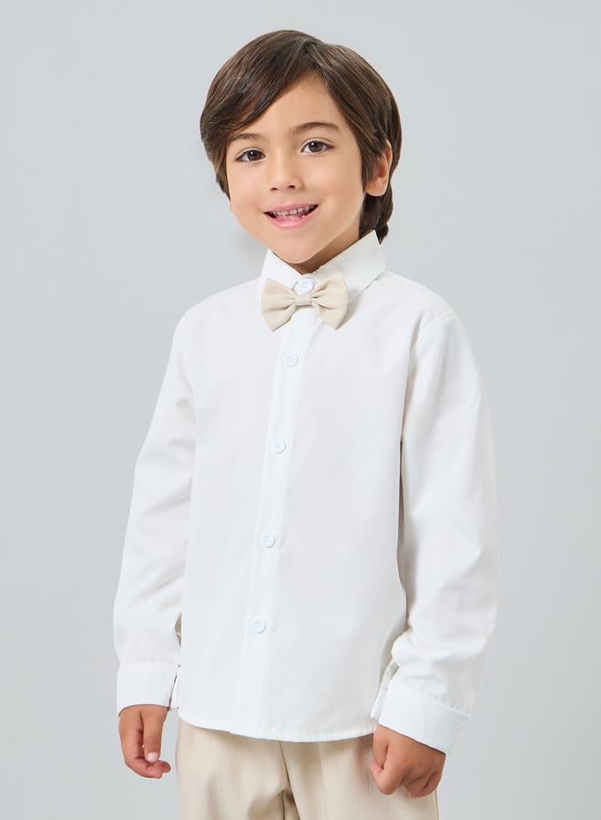 Styli Boys Shirt with Shirt and Pants with Bow Set - Image 2